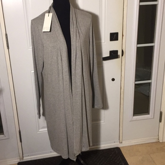 Ladies Basic By Yest Yessica Grey Melange Cardigan Sweater 80474B Size 14 - Picture 7 of 15